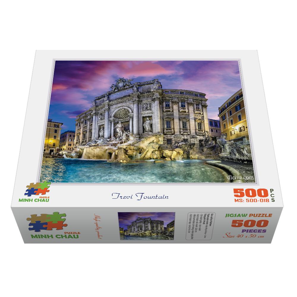 Bộ tranh xếp hình cao cấp 500 mảnh - trevi fountain