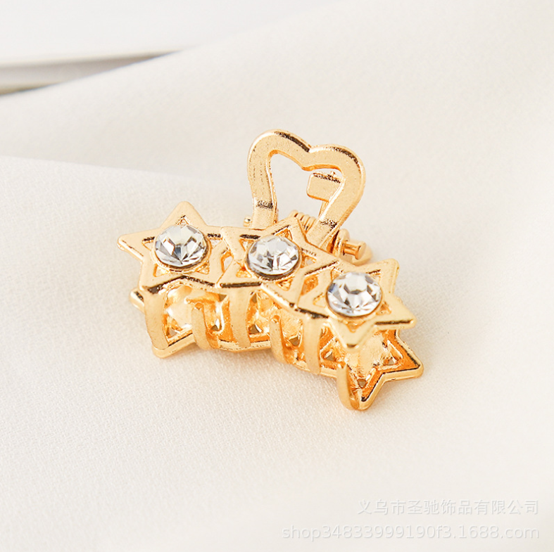 Kẹp tóc đính đá phong cách tiểu thư Hàn Quốc