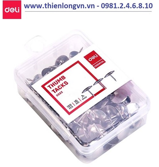 Ghim mũ inox Deli - E0022