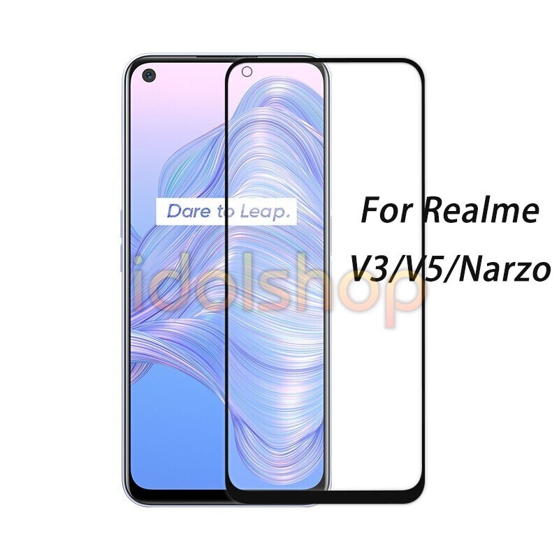 Cường lực full màn realme q / realme q2 / realme q2 pro / realme q2i / realme v3 5g / realme v5 5g