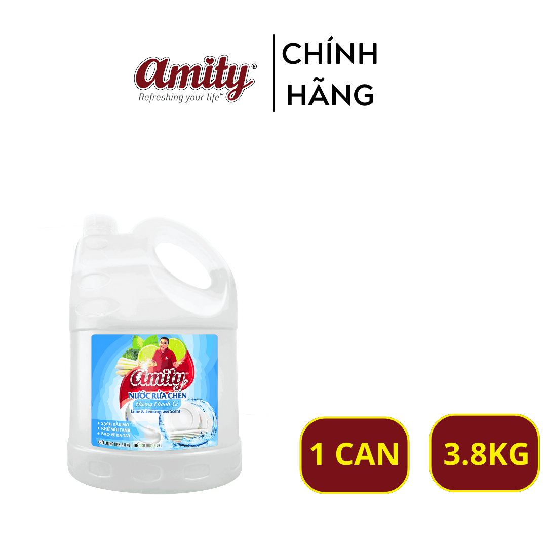 Nước Rửa Chén Amity can 3.8kg