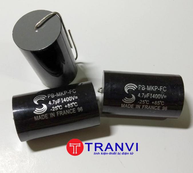 TỤ PHÂN TẦN LOA TREBLE 4,7MF 400V-BỘ 2 CÁI