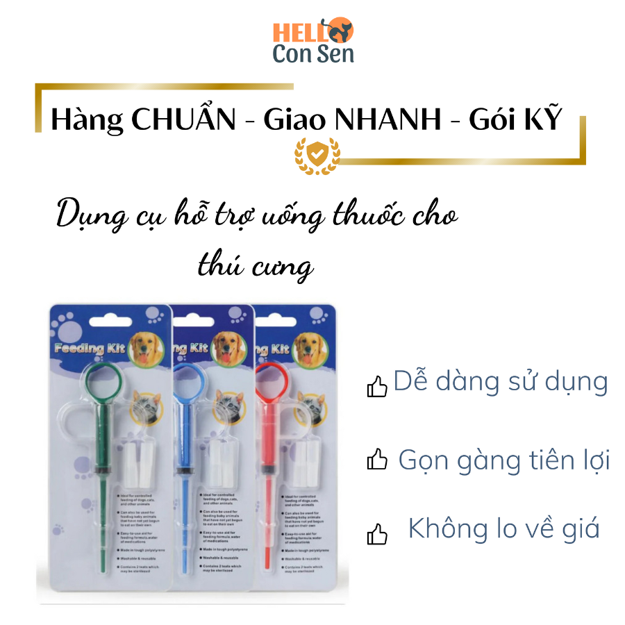 Dụng cụ uống thuốc cho chó mèo - Dụng cụ hỗ trợ uống thuốc cho chó mèo