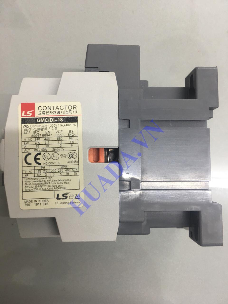 Khởi động từ GMC 18A 220V