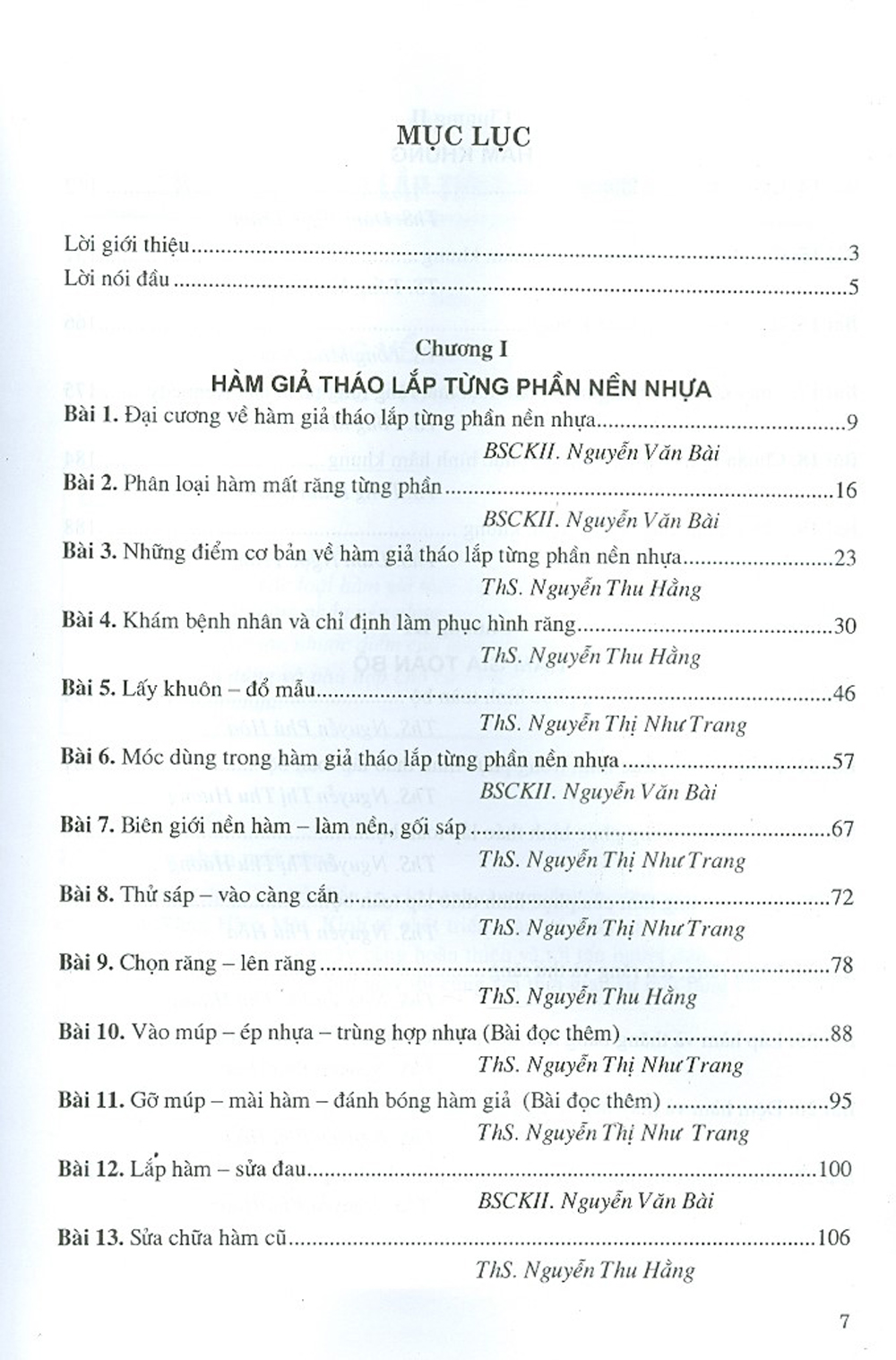 Phục Hình Răng Tháo Lắp (Dùng Cho Sinh Viên Răng Hàm Mặt)