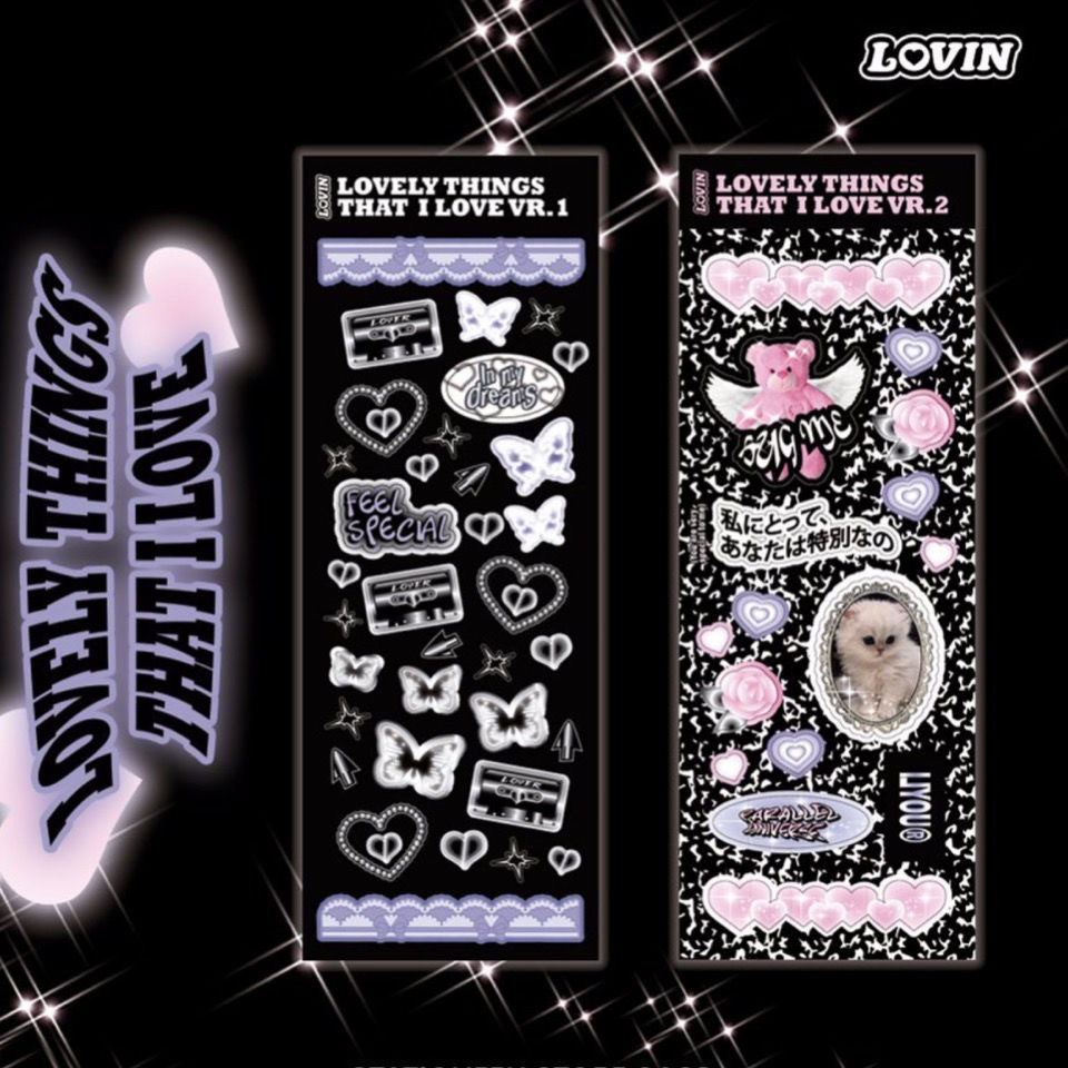 Sticker Black n Pink