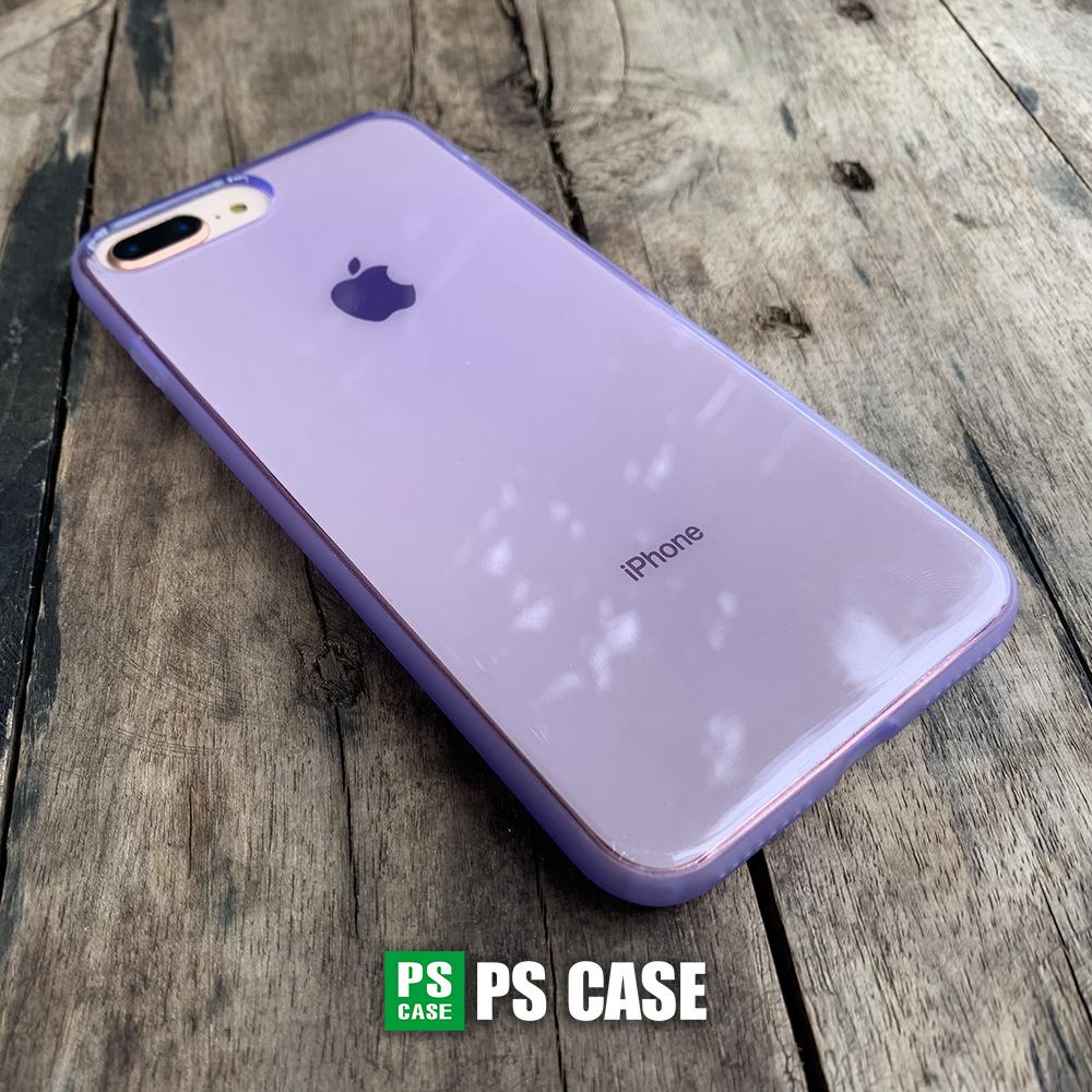 Ốp lưng dẻo tím mờ chống sốc cao cấp dành cho iPhone 7 Plus / iPhone 8 Plus - PS Case phân phối