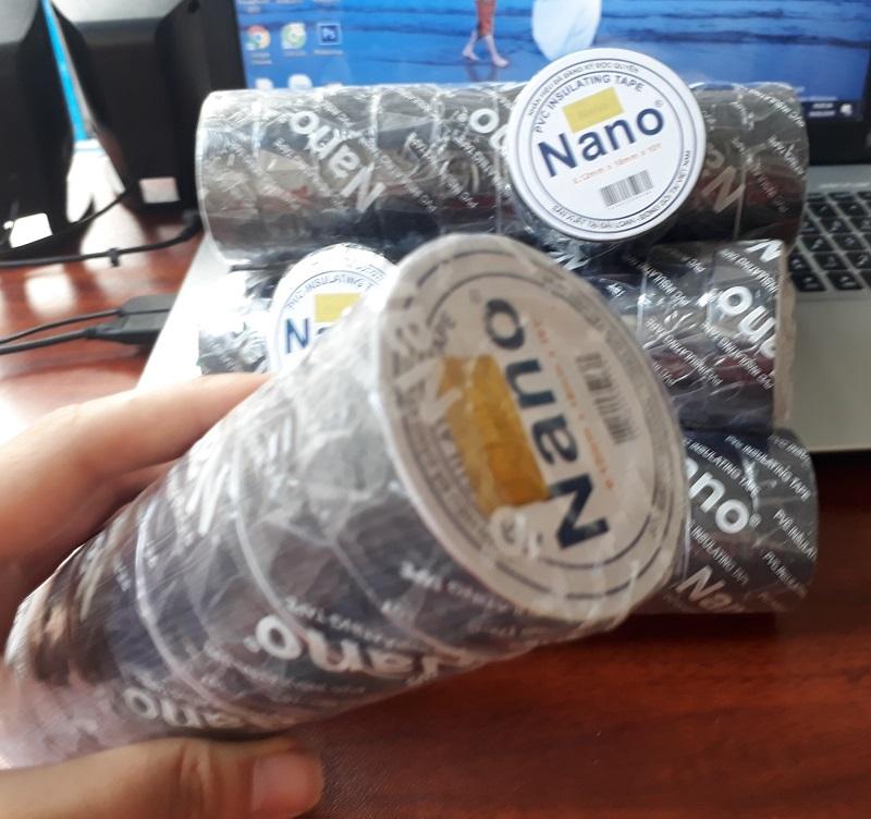 Băng Dính Cách Điện Nano  Màu Đen Cuộn 10Y (Lốc 5 Cuộn)