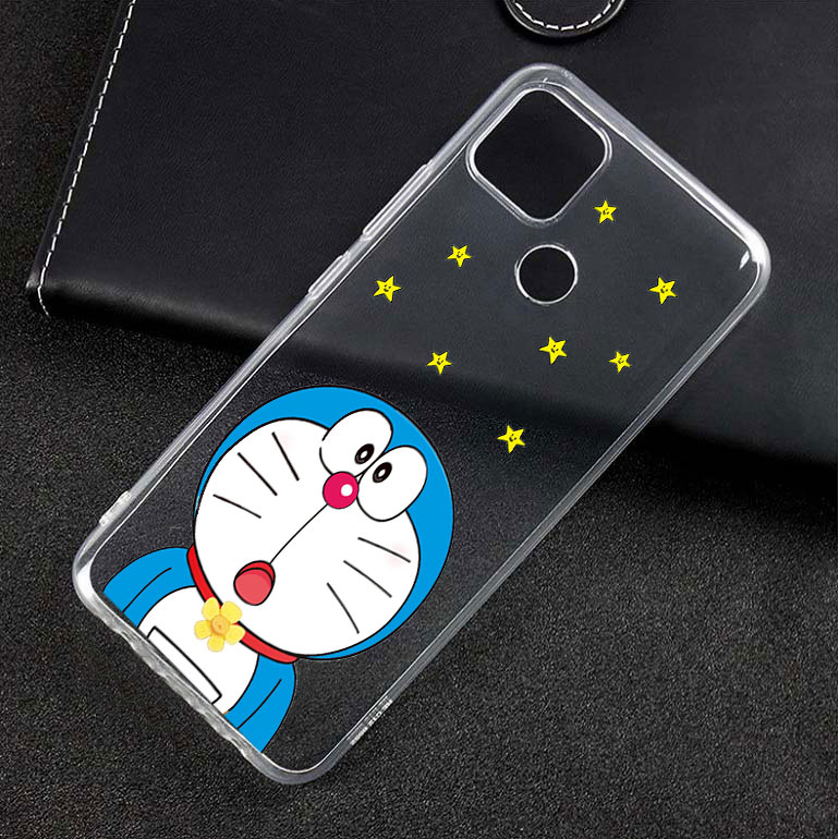 Ốp lưng dẻo trong in hình doremon cho OPPO A15