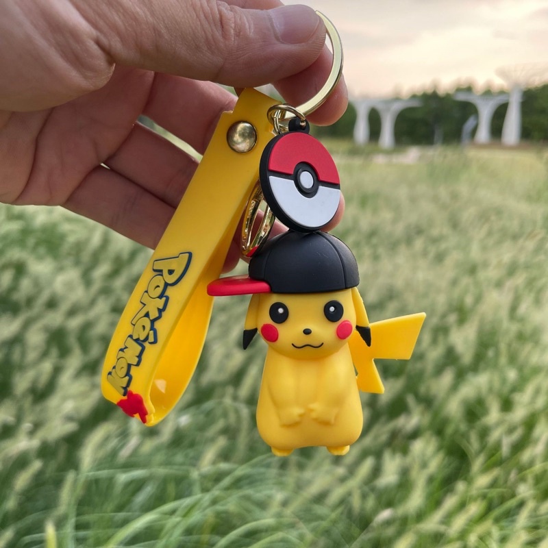 Móc khoá Pikachu Pokemon cute dễ thương móc chìa khoá xe máy móc khoá xe ô tô treo balo túi xách hot trend