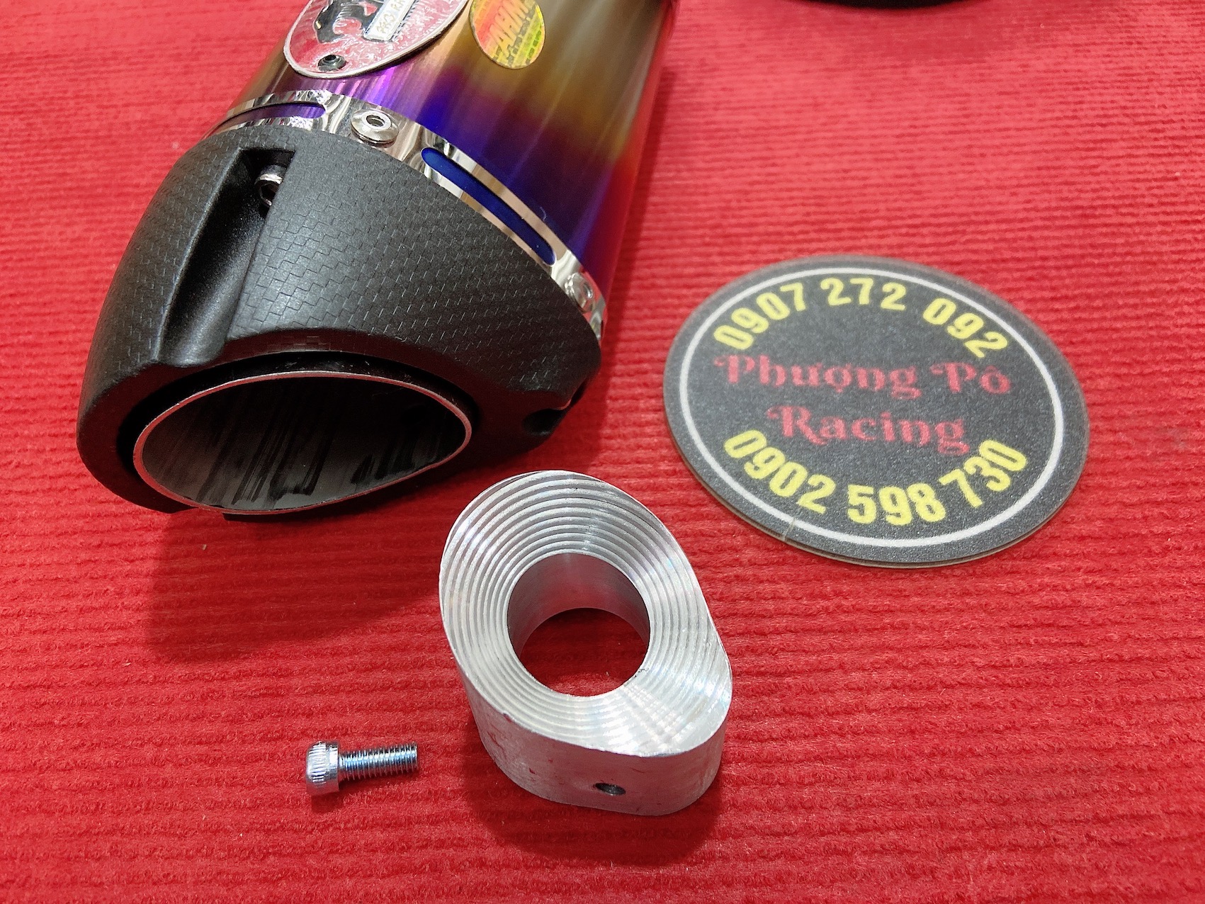 [HCM][FREESHIPMAX] Tiêu giảm thanh cho pô lon M3 AHM lỗ 22mm & 26mm