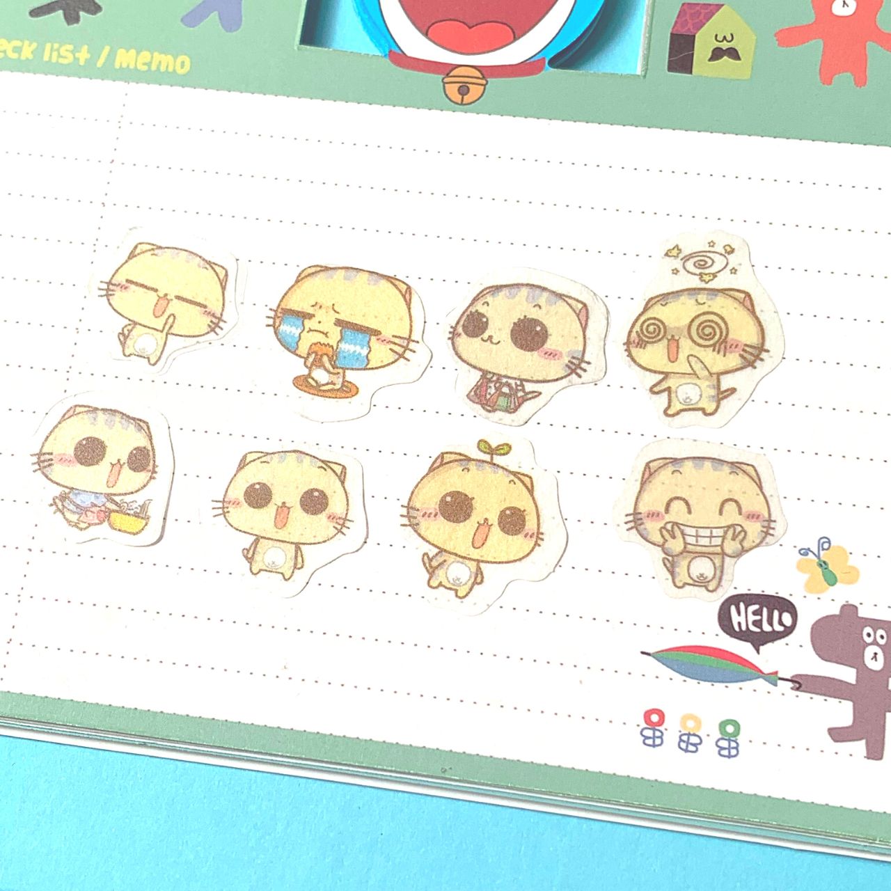 [HCM]Bộ 32 Sticker Hình Dán Mini Mèo Dễ Thương