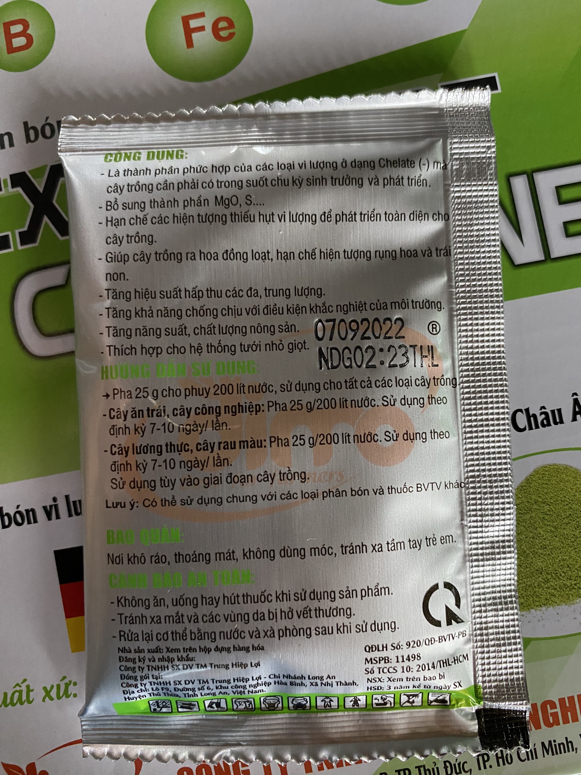 Phân Bón Vi Lượng COMBI ONE 2.5g nhập khẩu Đức