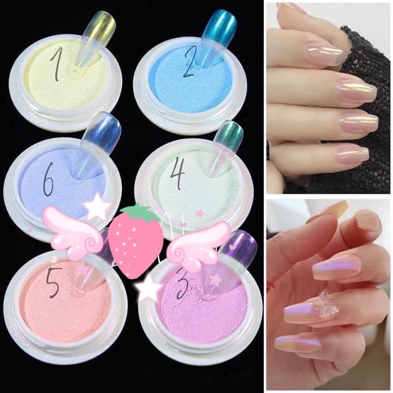 Tráng gương 6 màu siêu sáng siêu sang 20k/1hủ danh cho nail