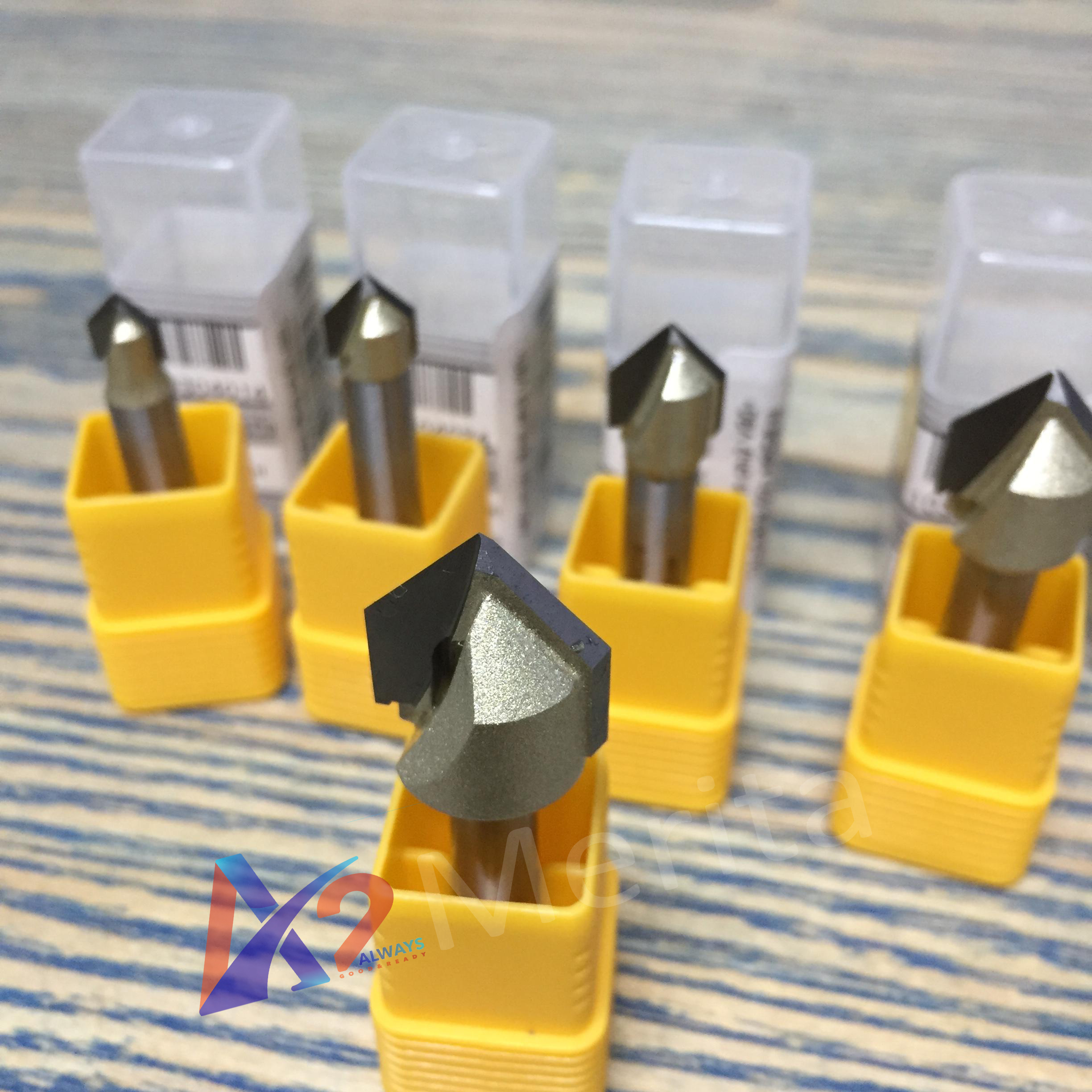 Mũi phay gỗ rãnh chữ v 90độ 1/4"x1/2" arden - made in taiwan - giá 1 mũi