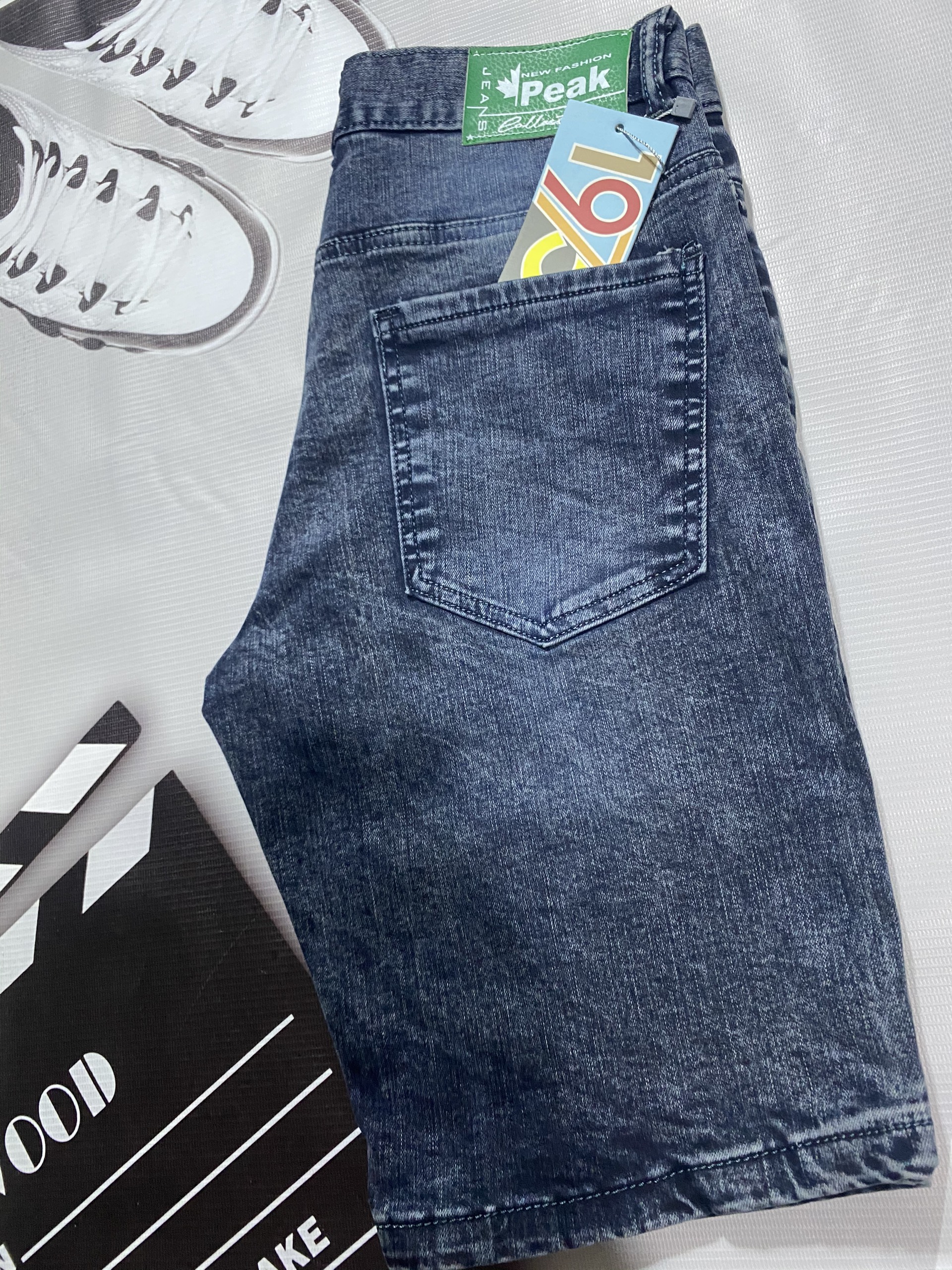 Quần Short Jean Nam Cao Cấp - Co Giãn