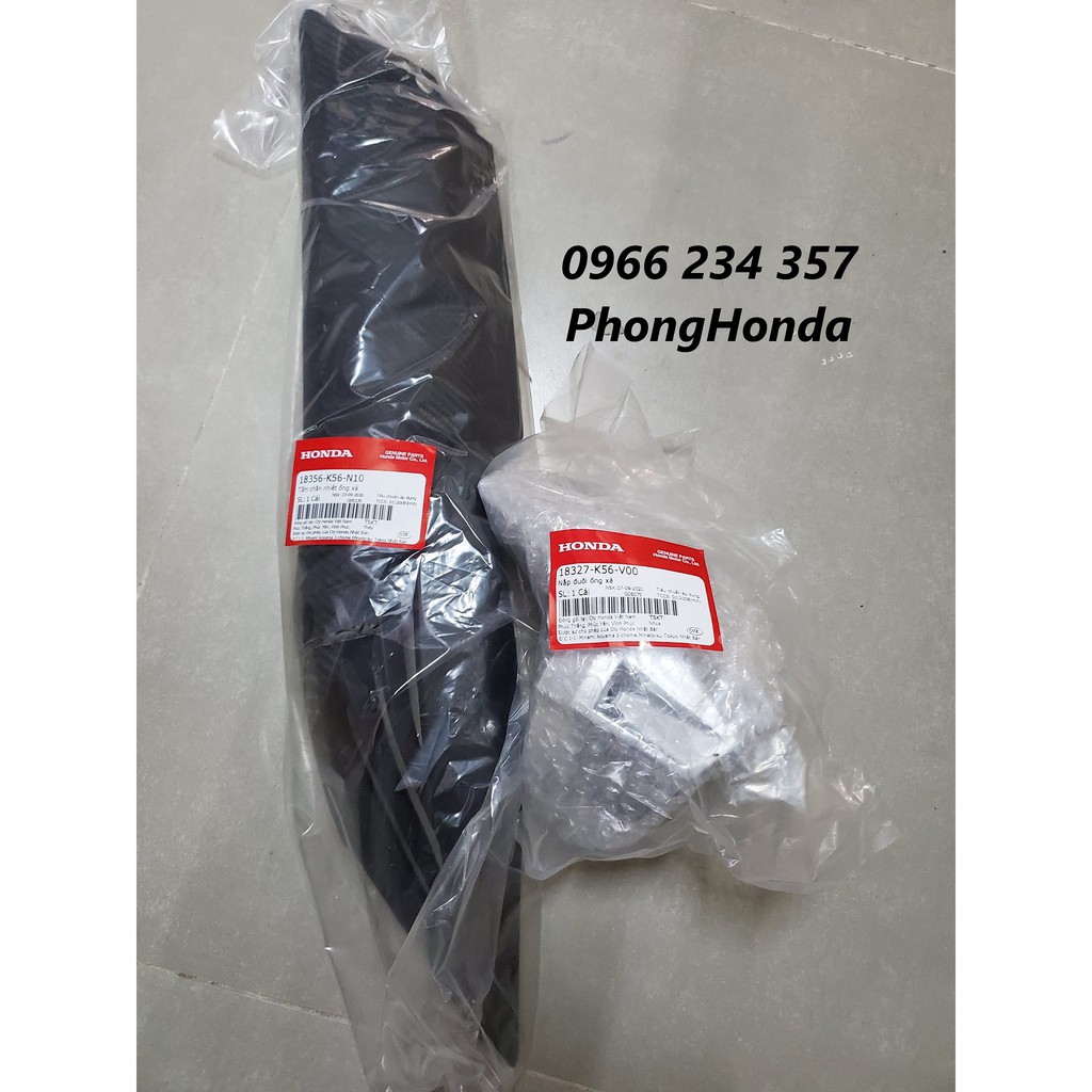 Ốp pô và chụp đít pô winner v1 đúng hàng hãng honda