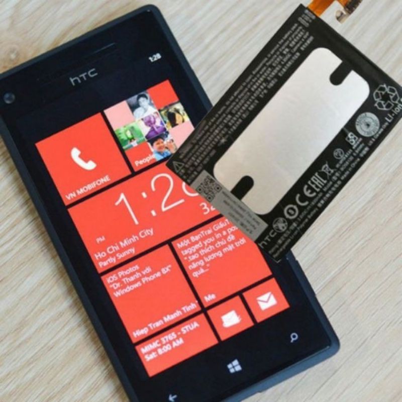 Pin điện thoại htc 8x bm23100 xịn có bảo hành 6 tháng.