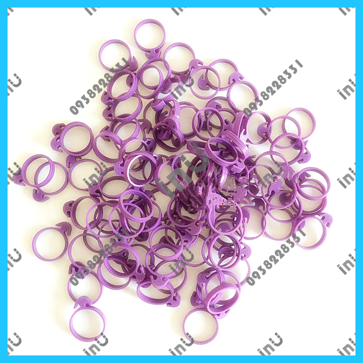 HCM - Combo 10 dây thun silicon cột túi bắt bông kem