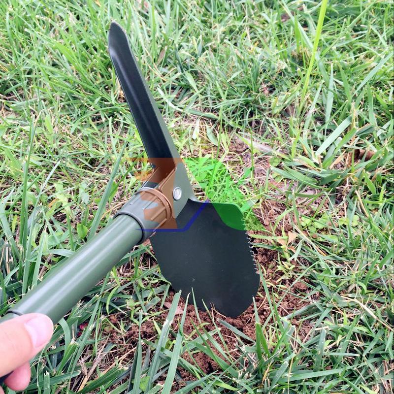 Folding Shovel Multi-Function 5 in 1 (type 2, no pockets, do not remove the handle), shovel, shovel phượt