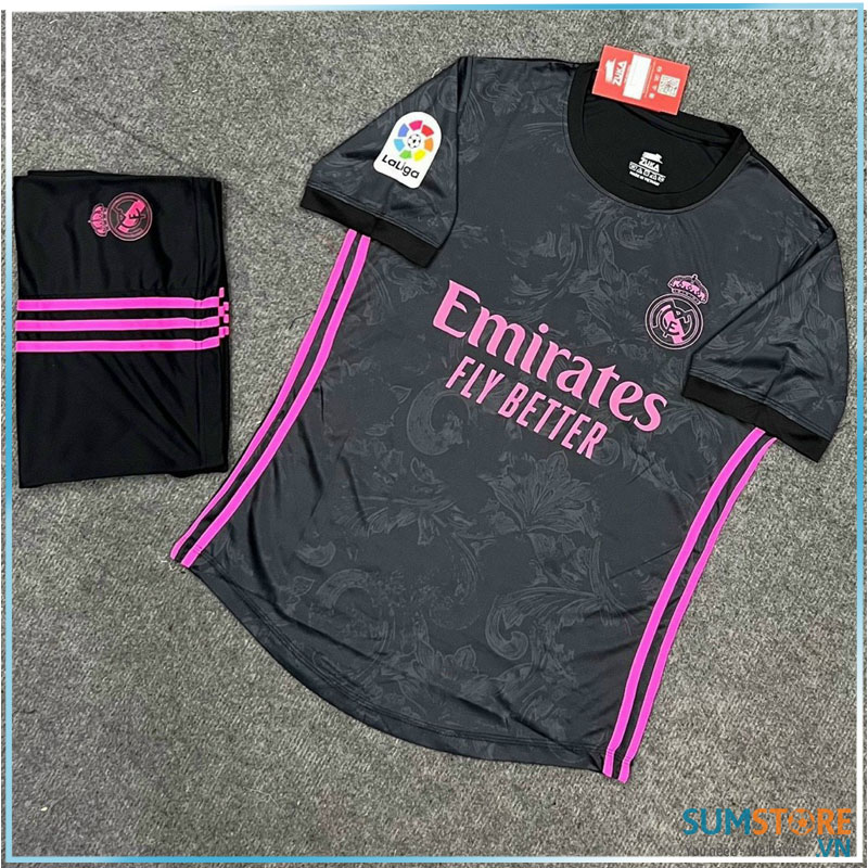 Bộ Đồ Thể Thao Bóng Đá Re-al Mad-rid Sân Khách 2023 - Vải Thun Lạnh Cao Cấp