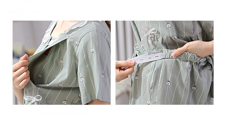 Bộ bầu và sau sinh cho bé bú chất cotton BB01