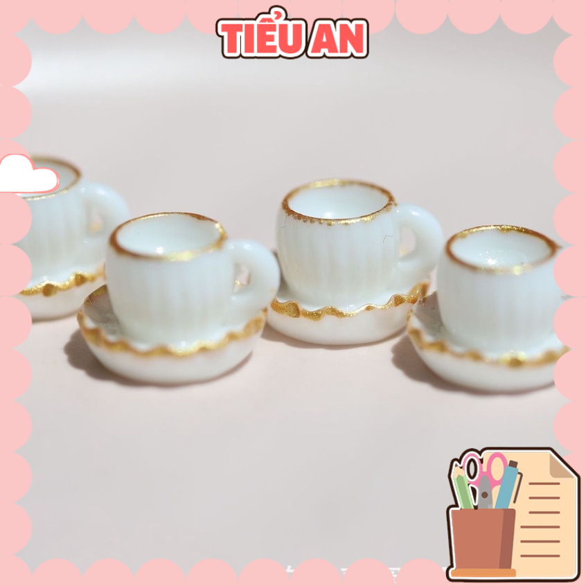 Charm (C172) slime/ Dụng Cụ Charm Trang Trí [Ko Keo & Nút] Hình Ly Trà & Cà Phê