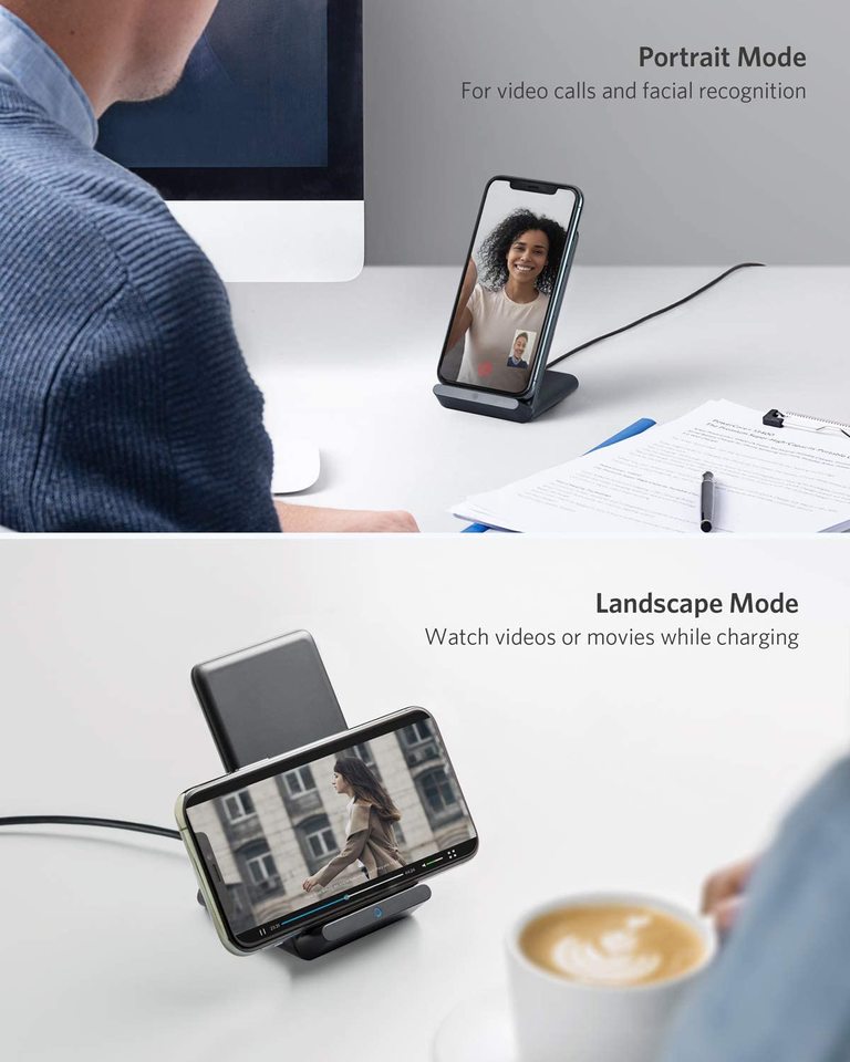 Đế sạc nhanh không dây Anker Powerwave Stand A2524 [Hàng Mỹ]