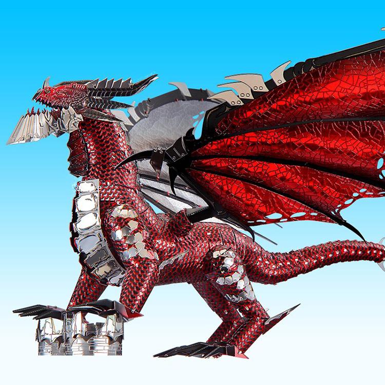 mô hình thép 3D tự ráp Piececool black Dragon