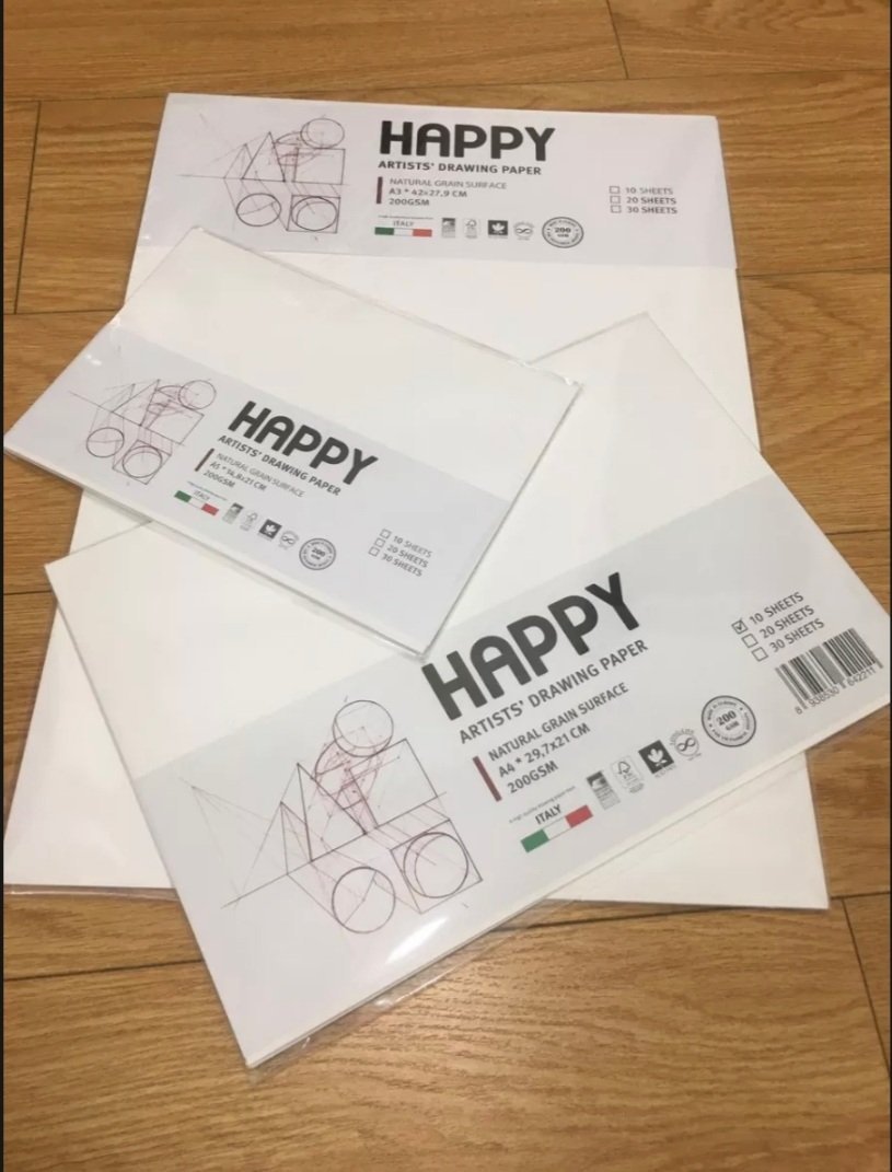 Giấy vẽ màu nước HAPPY 200/160gsm