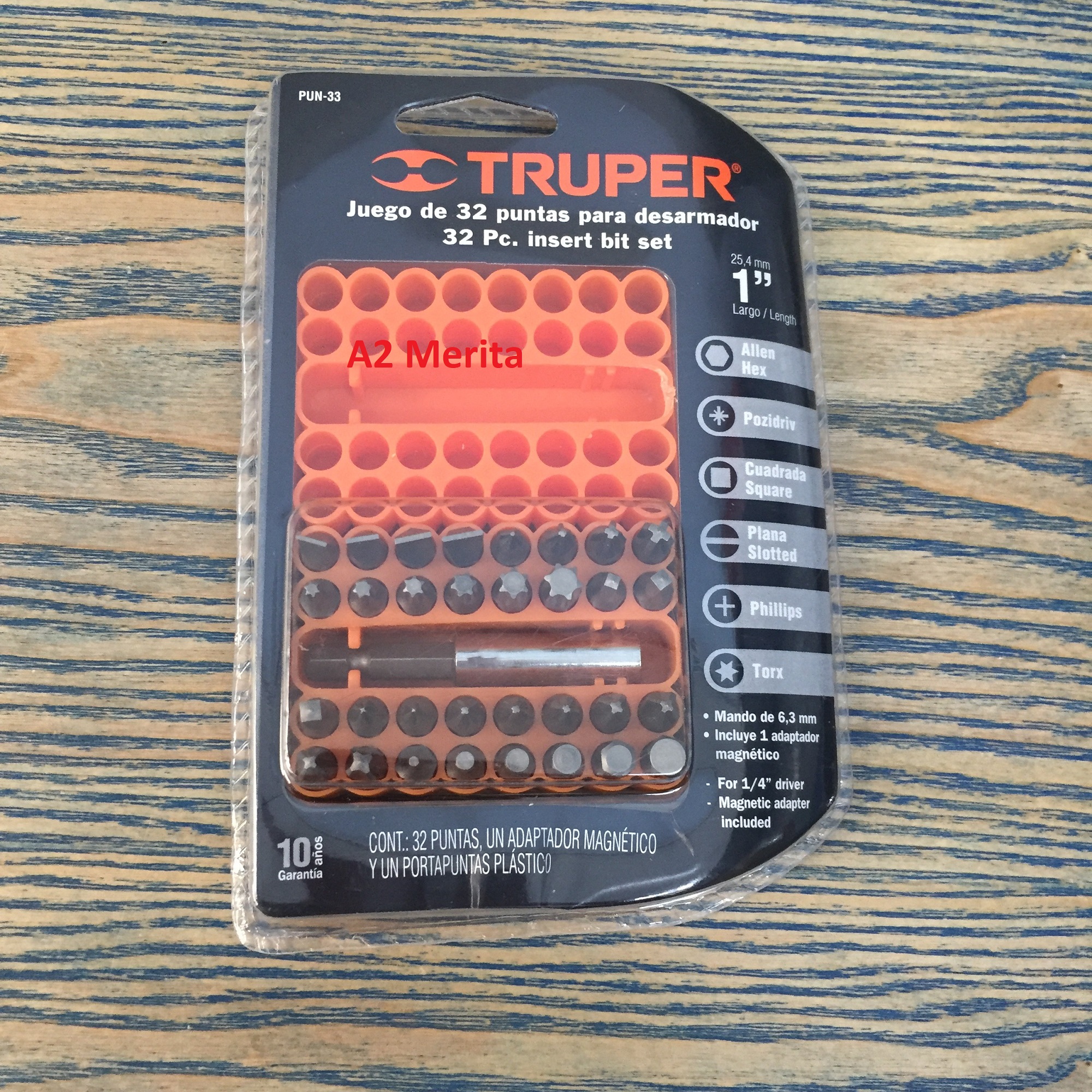 Bộ mũi vặn vít 33 chi tiết truper 17788