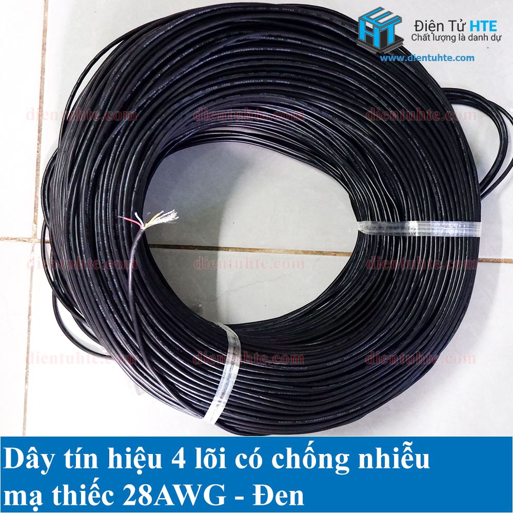 Dây tín hiệu 4 lõi có bọc chống nhiễu 28AWG