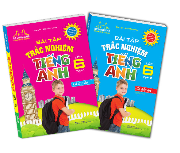 Combo Bài tập trắc nghiệm tiếng Anh lớp 6