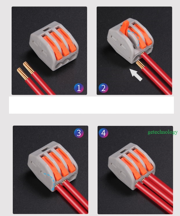 100 cút nối dây điện kv774 3 cổng