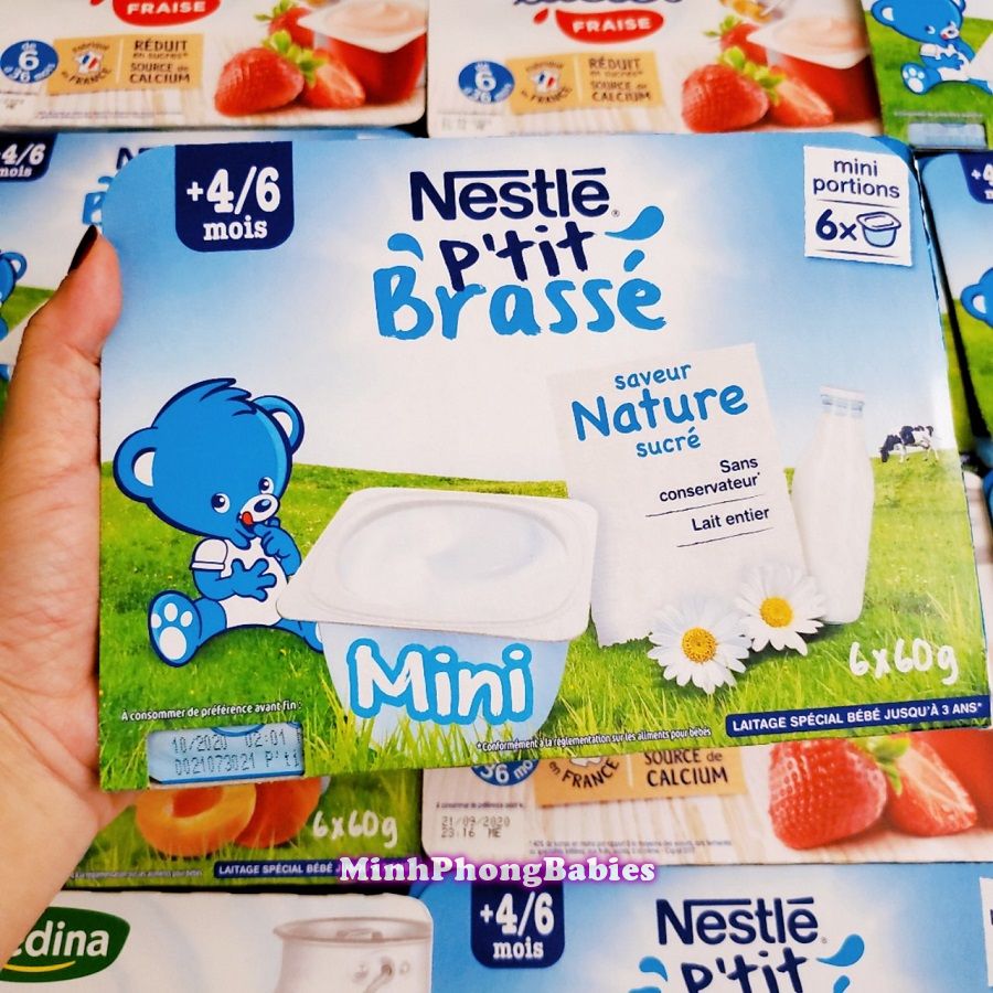 Sữa chua Nestle vị tự nhiên (vỉ 6 hộp x 60g)