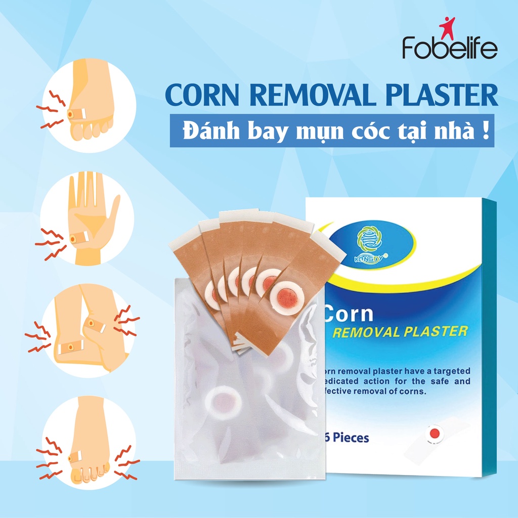 Miếng Dán Mụn Cóc Tại Nhà Corn Removal Plaster ( Hộp 6 Miếng )