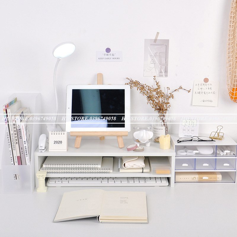🚛 🆓 KỆ ĐỂ SÁCH - MÁY TÍNH - DECOR - 2 TẦNG 🖥⌨ LẮP GHÉP