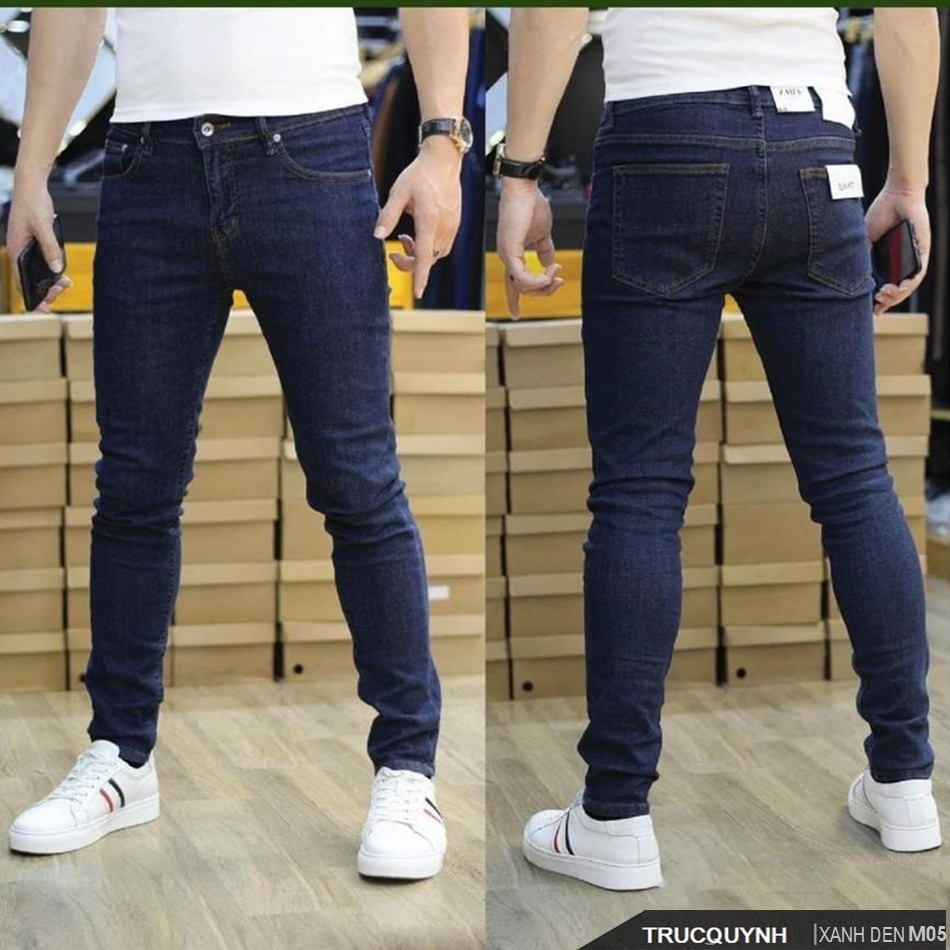 Quần jean nam chất bò cao cấp vải Jean co giãn 4 chiều cực đẹp form dáng skinny chuẩn_JEANCD212