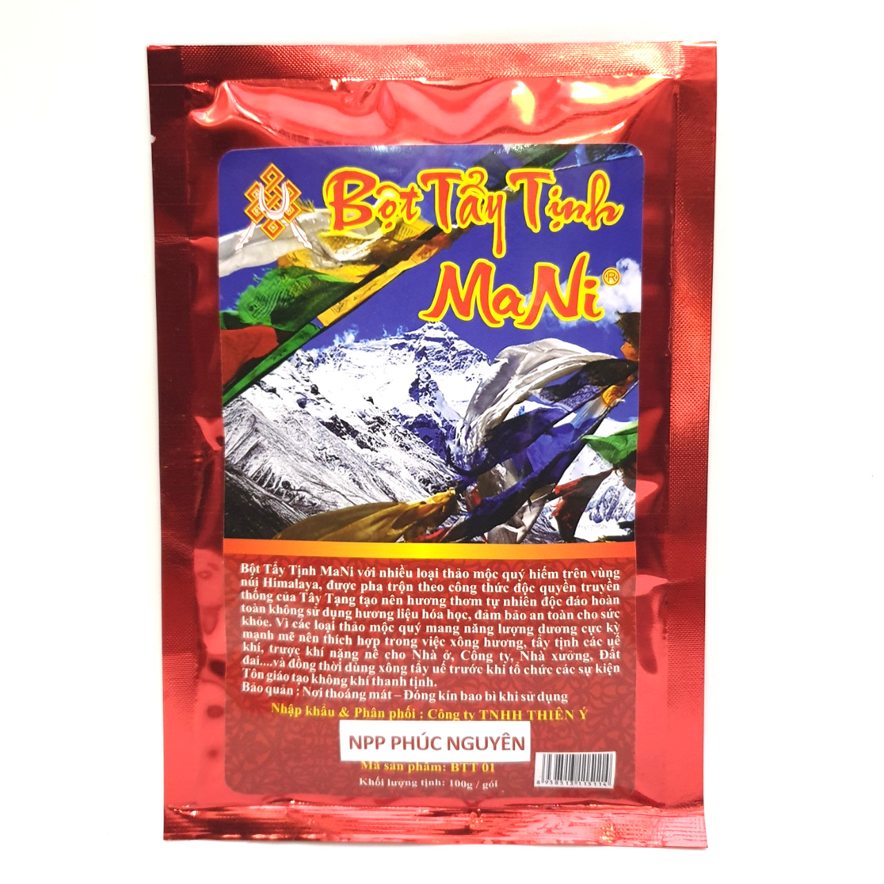 [HCM]Bột Tẩy Tịnh Mani thảo mộc mani Đỏ  100gr