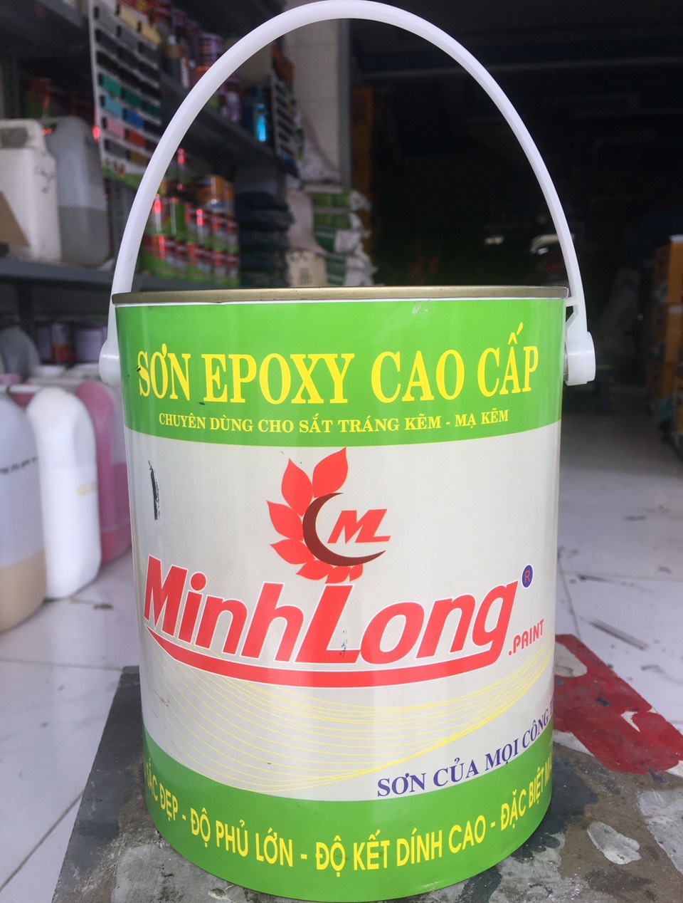 XÁM LÓT MINH LONG EPOXY LON 4KG