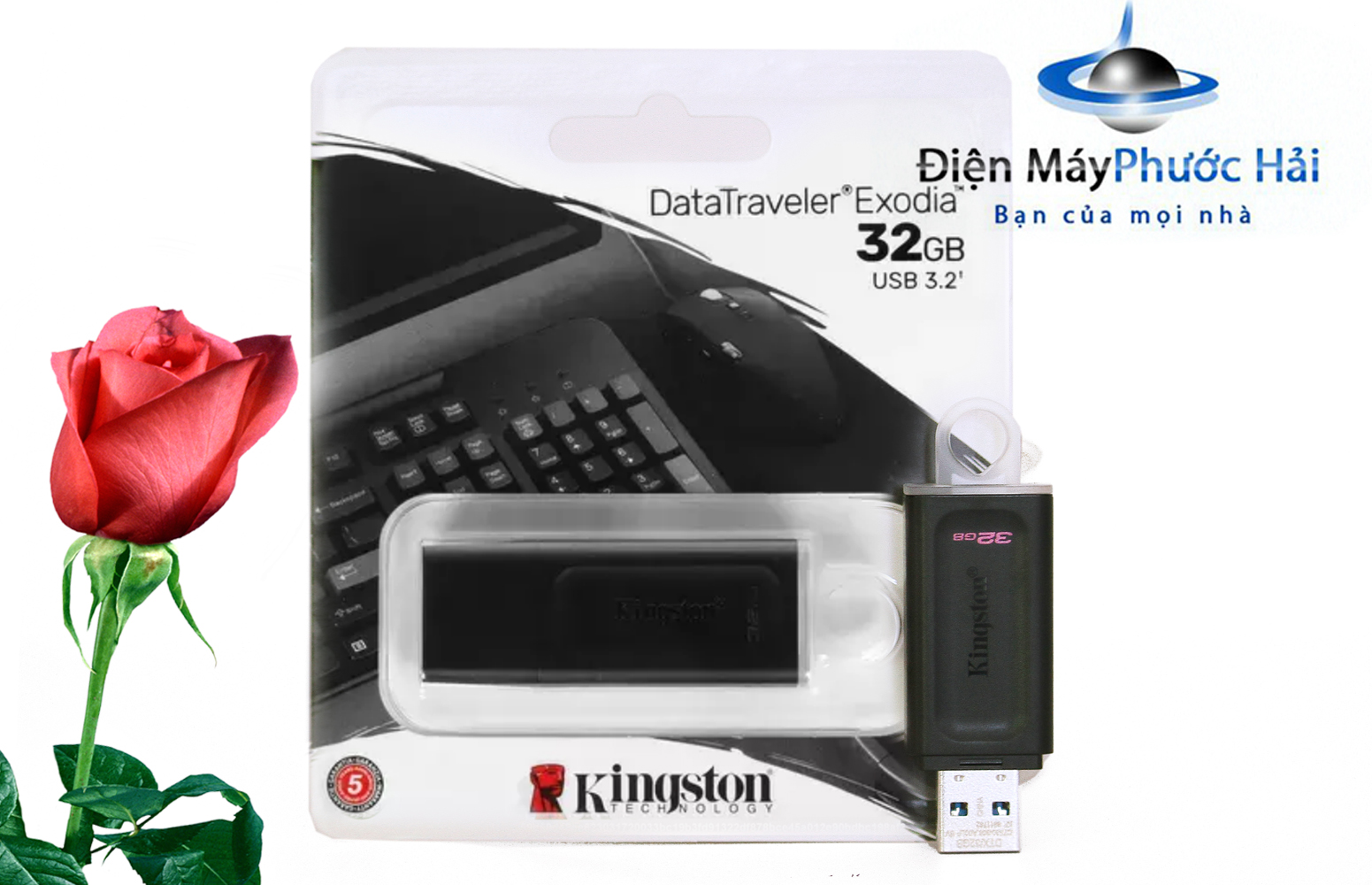Bộ 5 USB đám cưới 3.2 32 GB Kingston