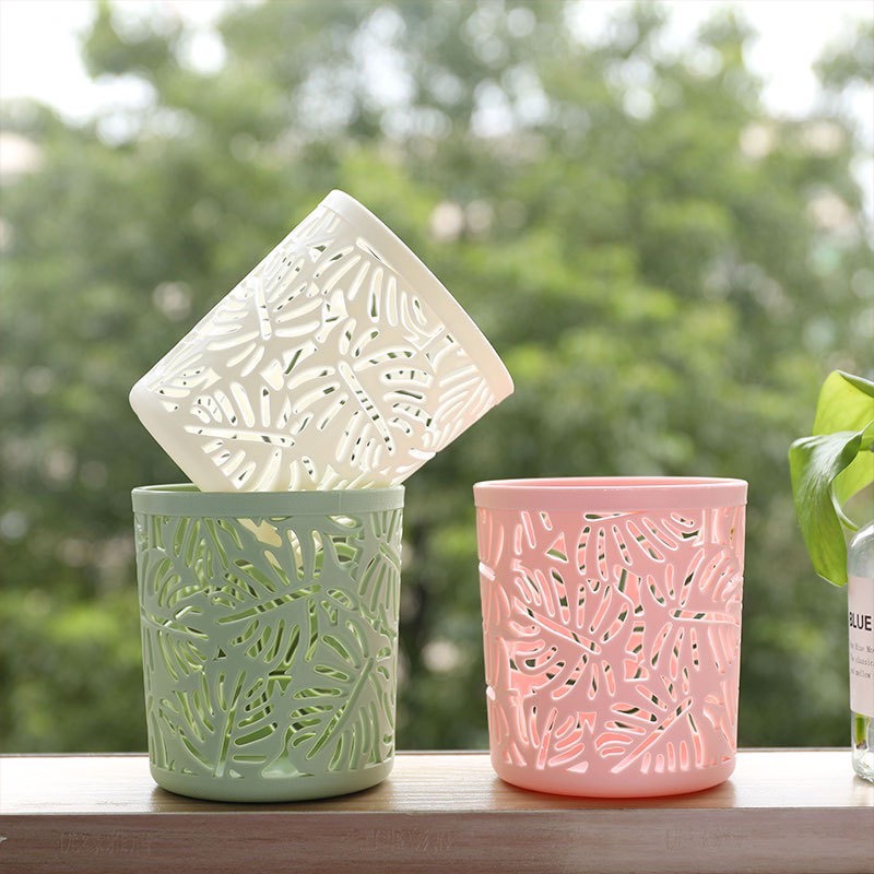 Dụng Cụ Cắm Bút kèm hoa văn (10x11 cm) - Kệ bút mini