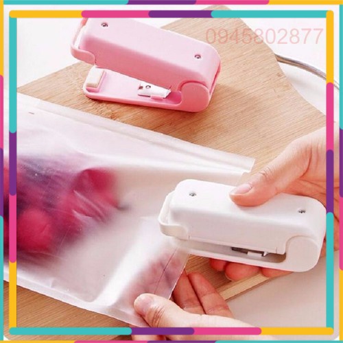 Dụng cụ hàn miệng túi ny lông dùng 2 pin AA- Máy hàn miệng túi- Dụng cụ hàn miệng túi dễ dàng tiện lợi nhanh gọn,mối hàn chắc chắn,