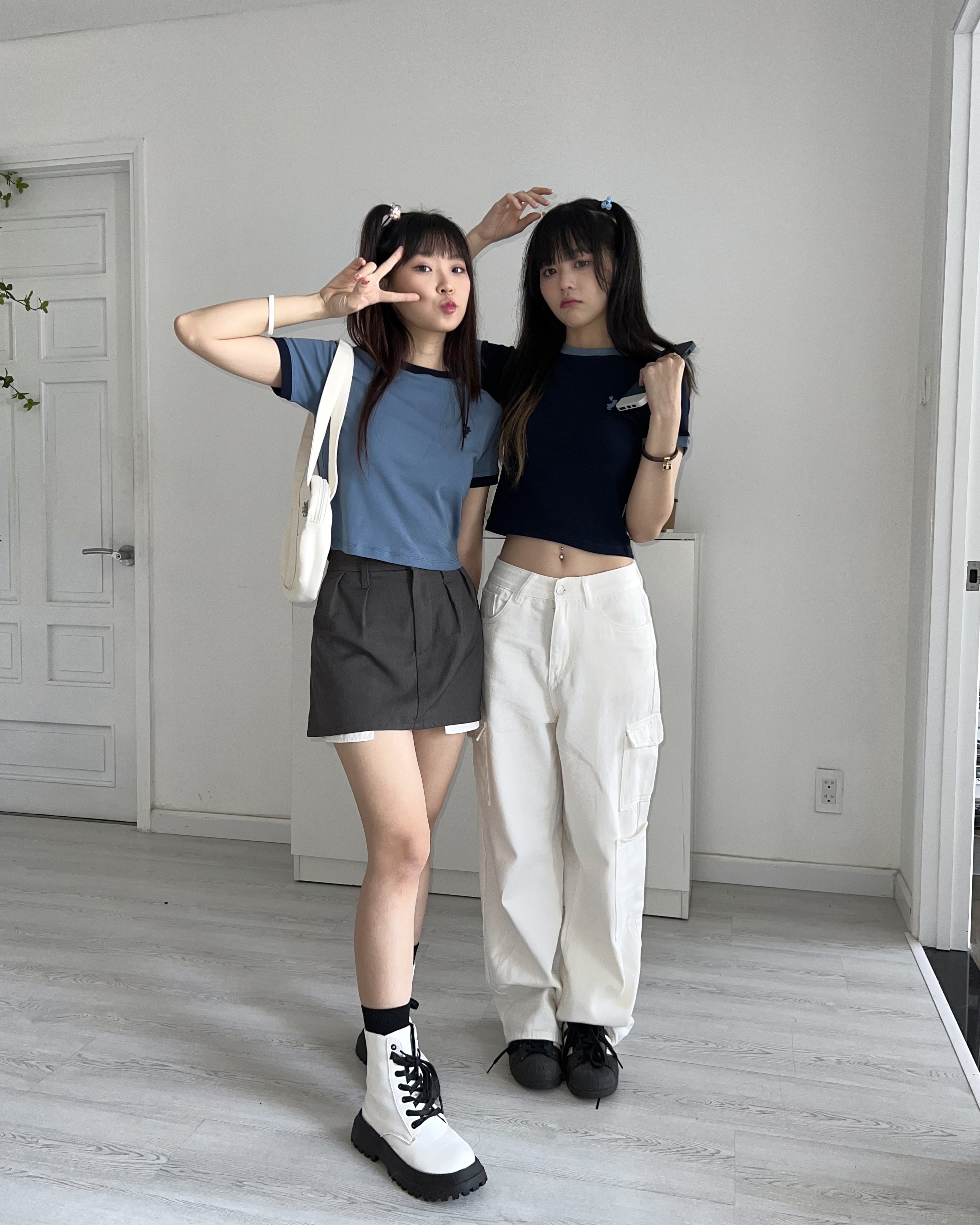 Áo Croptop Ringer "Mini Bunny" SLC