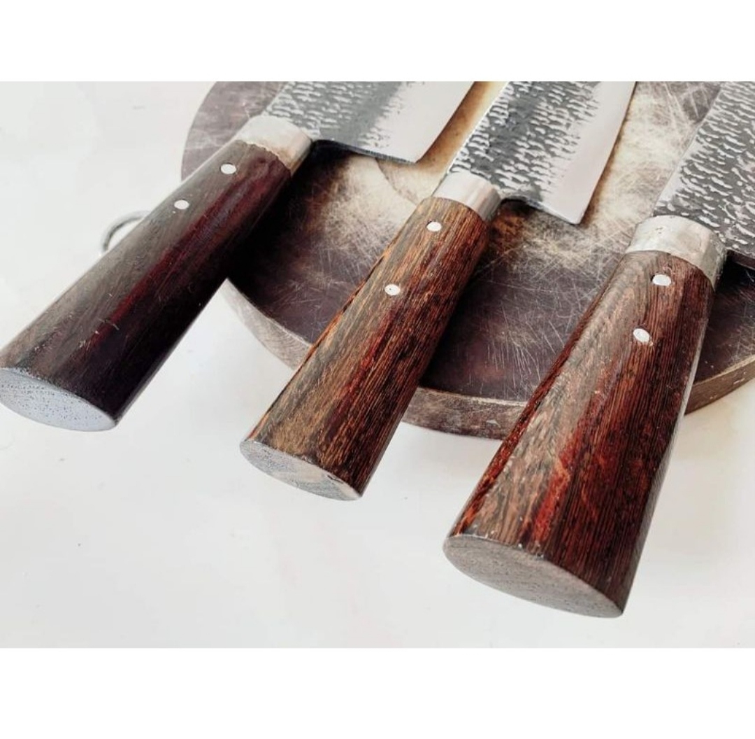 [ GIÁ SỐC ] Bộ 3 dao rèn thủ công từ nhíp ô tô