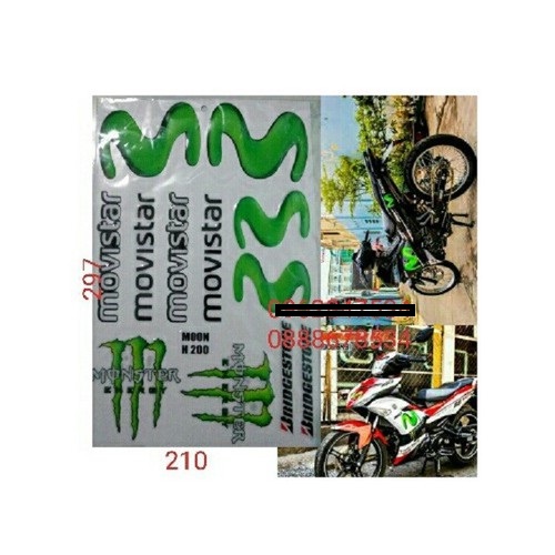 Tem nổi Mobistar và monster - Vindecal BD