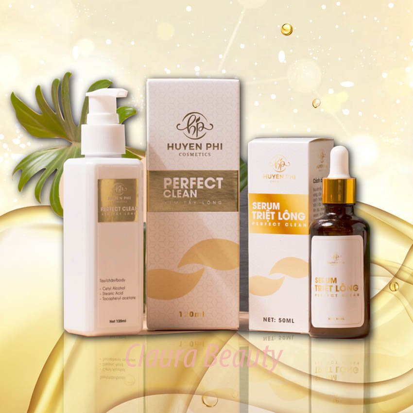 [MUA 1 TẶNG 1] Kem Tẩy Lông Perfect Clean Huyền Phi 120ml Triệt Lông Nách Triêt Lông Vùng Kín Lông Tay Chân Cơ thể An Toàn Tại Nhà - TẶNG KÈM Serum Ức Chế Mọc Lông Huyền Phi Open Shop