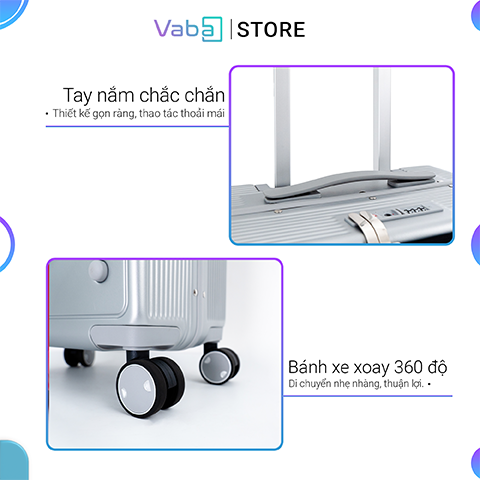 Vali kéo du lịch Vaba Sturmfrei cá tính size 20