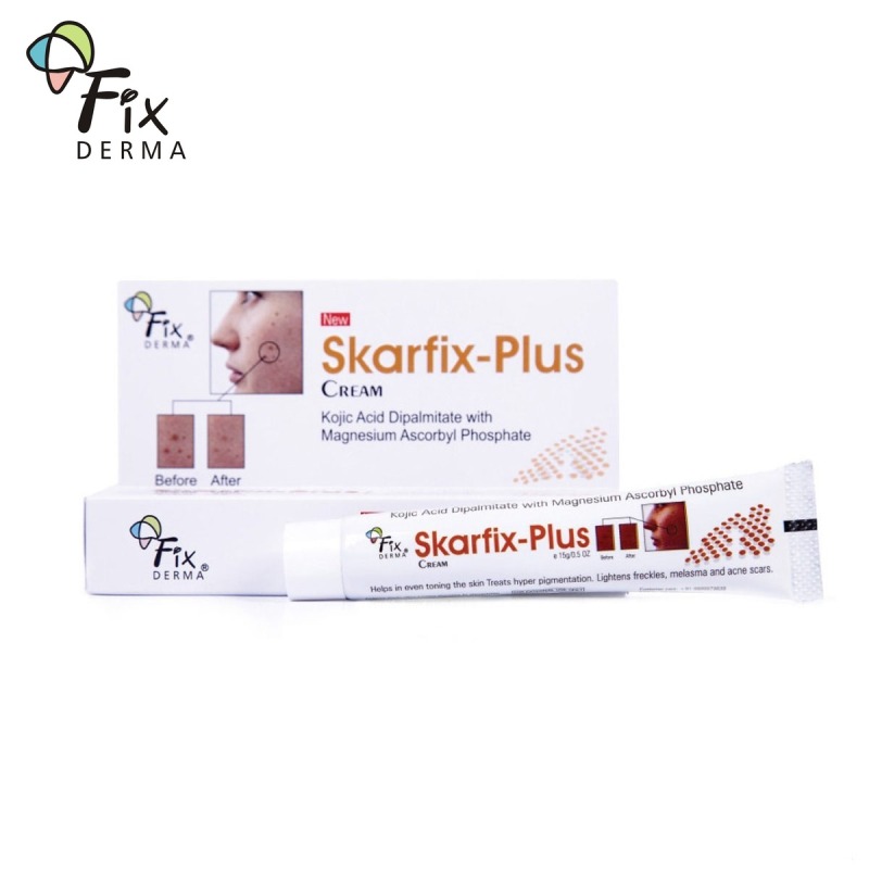 Kem Dưỡng Da – Giảm Thâm Nám Fixderma Skarfix Plus Cream: Giúp giảm hắc sắc tố melanin, tái tạo da, mờ vết thâm nám. Sản phẩm uy tín được các bác sĩ da liễu tin dùng giá rẻ