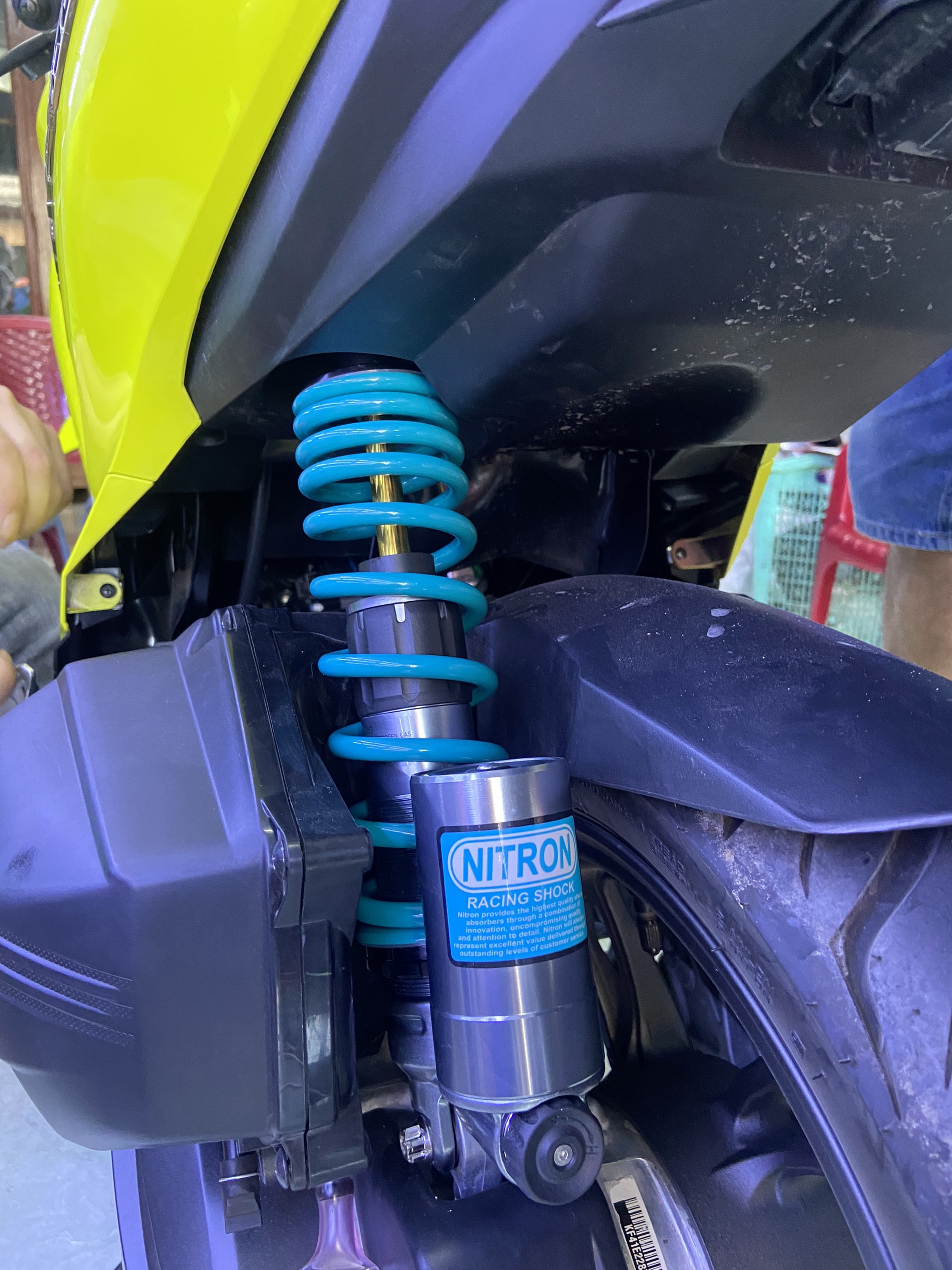 phuộc NITRON bình dầu dưới gắn Vario,click,vision,sh mode